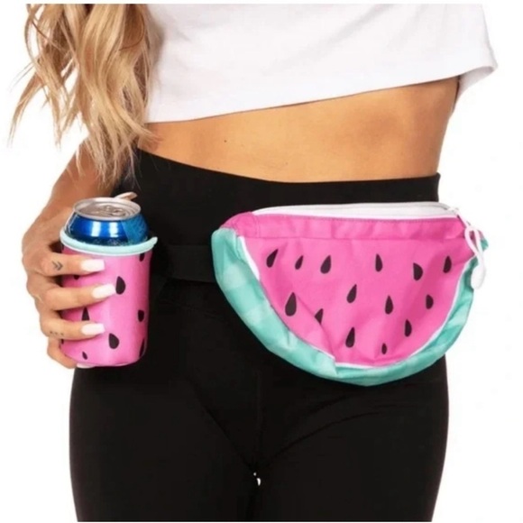 Ulta Tipsy Elves Watermelon 3D Fanny Pack with Drink Holder - Picture 2 of 3